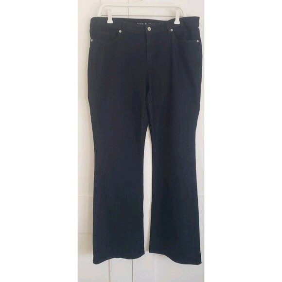 Michael Kors Denim - MICHAEL KORS WOMAN'S  HIGH RISE FLARED DARK RINSE 5-POCKET JEANS SZ 14